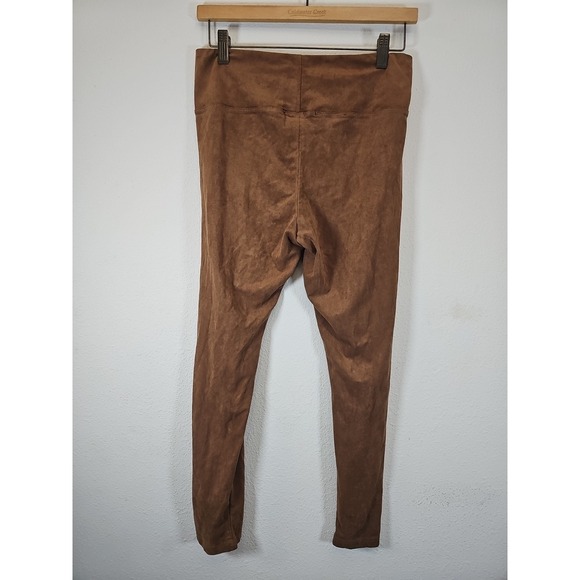 BAGATELLE Collection Tan Faux‎ Suede Leggings Skinny Pants Size Medium - Picture 2 of 8